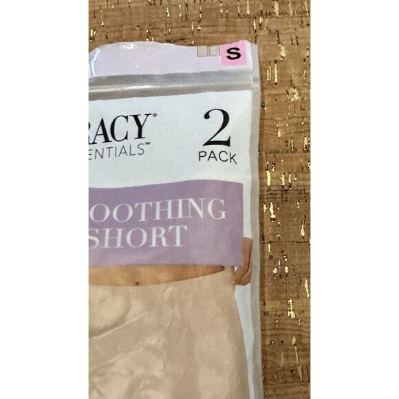 Ellen Tracy Women's 2-Pack Smoothing Short Size L Sunbeige - Picture 3 of 7